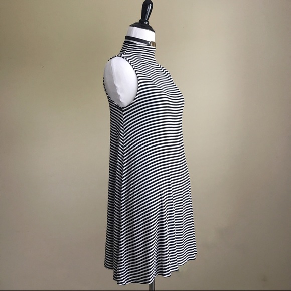 Soprano Tank Dress Black & White Stripe Tank Dress - Picture 7 of 7